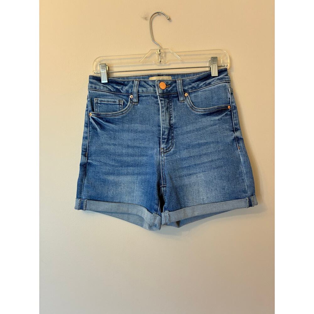 Alexander Jane Denim Jean Shorts Tummy Control Size Small